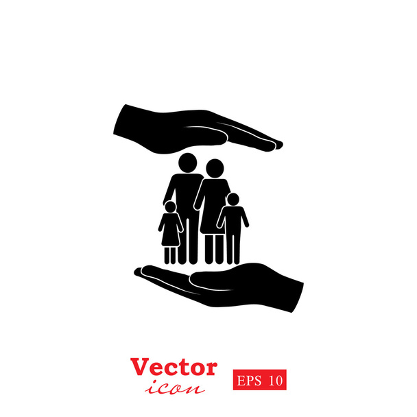 icono del seguro familiar
 - Vector, imagen