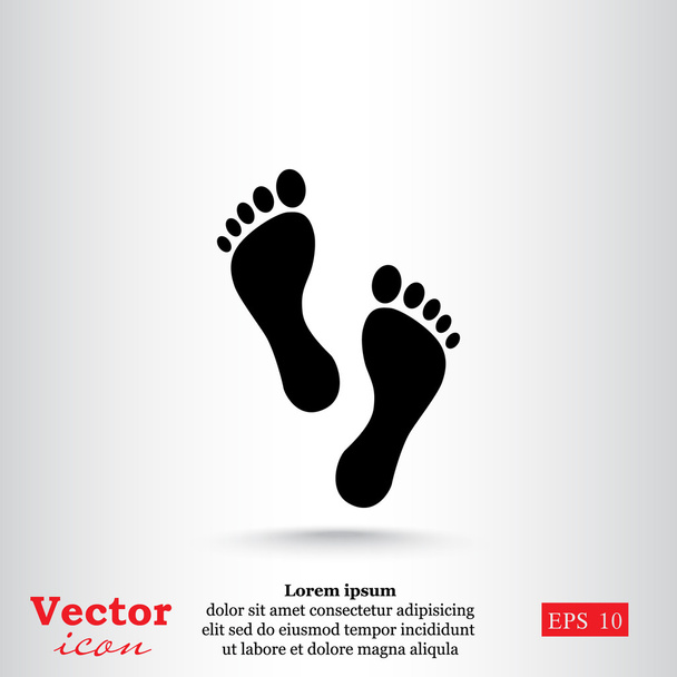 icono de huellas humanas
 - Vector, imagen