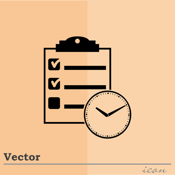 Üzleti menetrend ikon - Vektor, kép