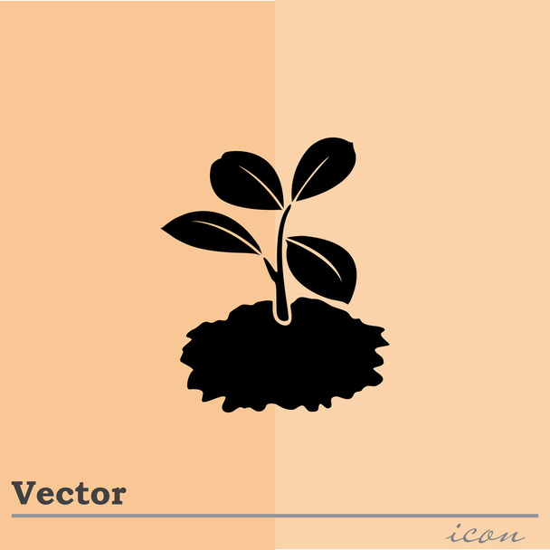 planta brote icono
 - Vector, imagen