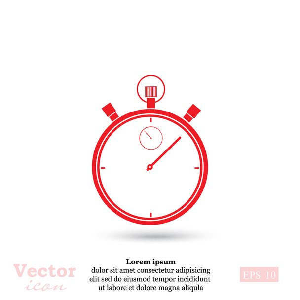 значок механического секундомера
  - Вектор,изображение