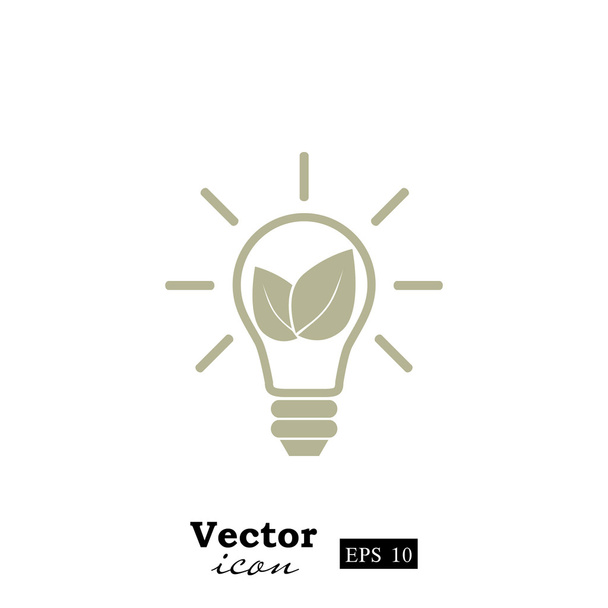 Icono de energía verde
 - Vector, imagen