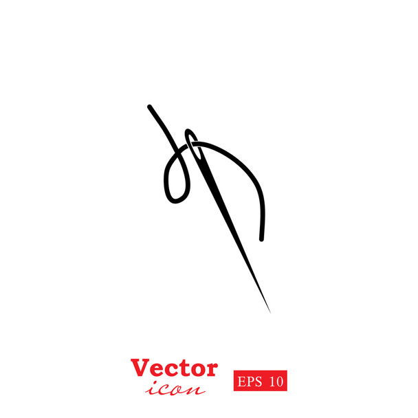 icono de aguja de coser
 - Vector, imagen