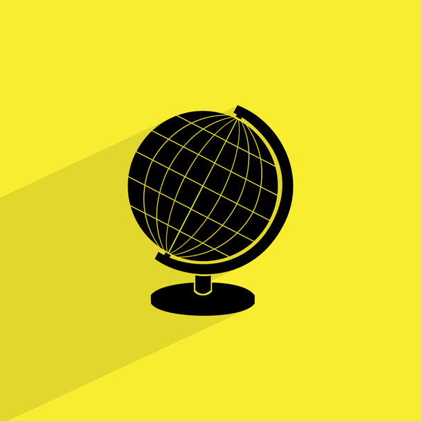 földrajzi földgömb ikon - Vektor, kép