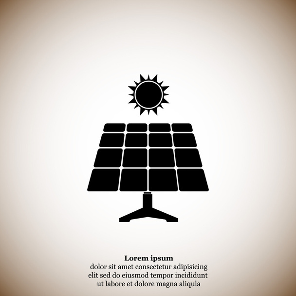 güneş paneli simgesi - Vektör, Görsel