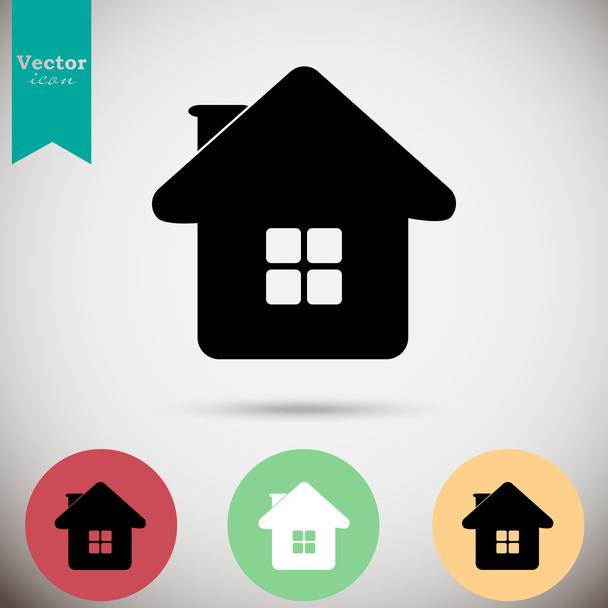 Home, house ikonok beállítása - Vektor, kép