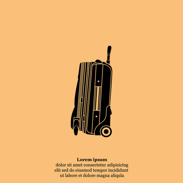 travel bag icon - Vector, Image