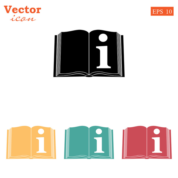 catálogo, conjunto de ícones do livro de informações
 - Vetor, Imagem