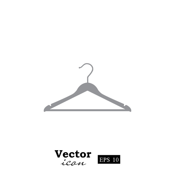 icono de percha de ropa vacía
 - Vector, Imagen