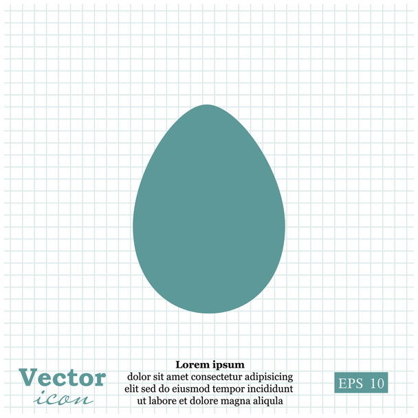 Икона куриного яйца
 - Вектор,изображение