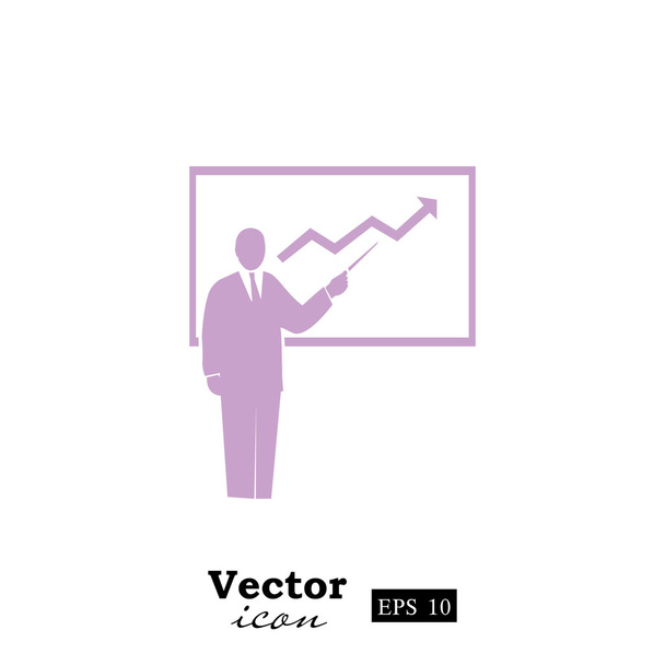 business presentation icon - Vector, Image