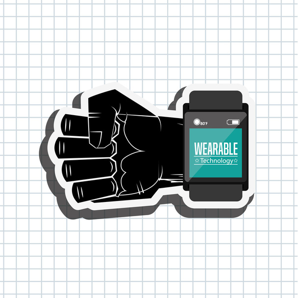 wearable technology design - Vector, Image