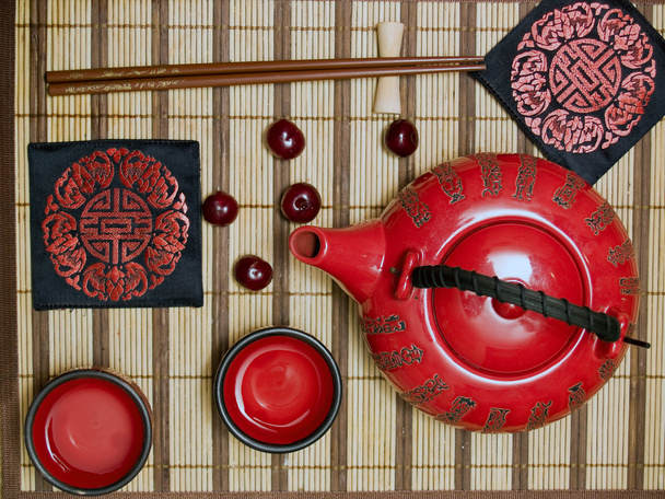 Set de cérémonie du thé oriental
 - Photo, image