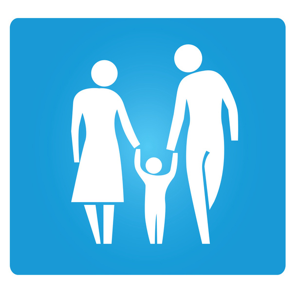 családi emberek szimbólum - Vektor, kép