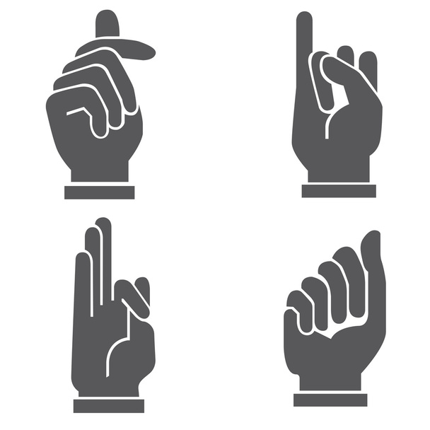 mobilkészüléket, kéz jel - Vektor, kép