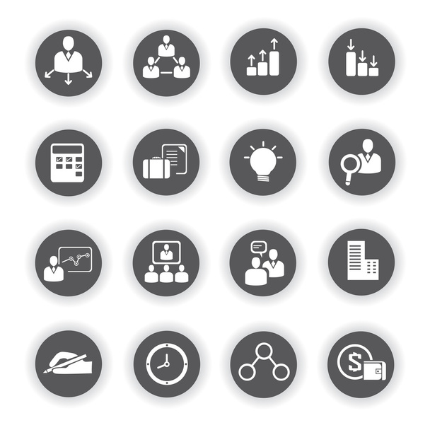 icônes d'organisation, icônes d'affaires
 - Vecteur, image
