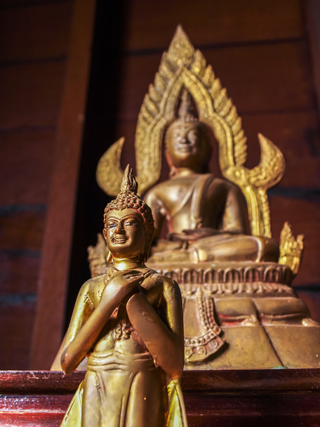 Buddha-Kunst aus Messing - Foto, Bild