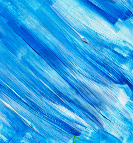 Blue Abstract acrylic texture background. Hand paint brush texture, acrylic textured backdrop. Dynamic Brush Stroke. Art Abstract Space for Text - Photo, Image