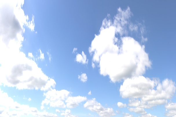 Ciel avec nuages en mouvement. Belle rendu 3D
 - Photo, image