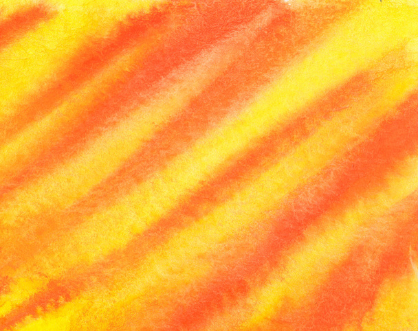 Orange and yellow abstract watercolor texture background. Hand paint texture, watercolor textured backdrop. - Foto, Imagen