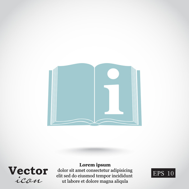 catalogue, icône de livre d'information
 - Vecteur, image
