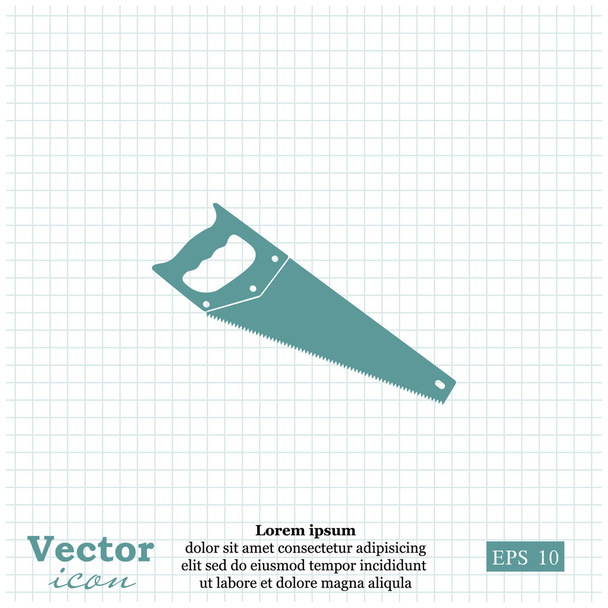 ikona nástroje pila - Vektor, obrázek