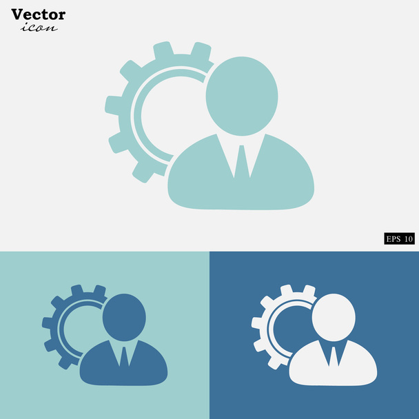 Business manager ikonok - Vektor, kép