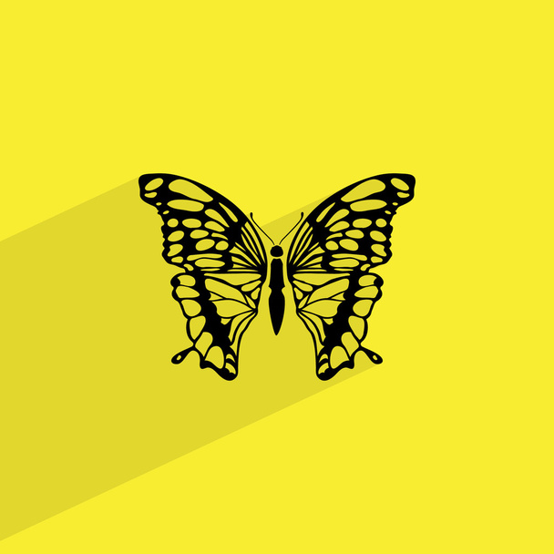 Létající motýl ikona - Vektor, obrázek