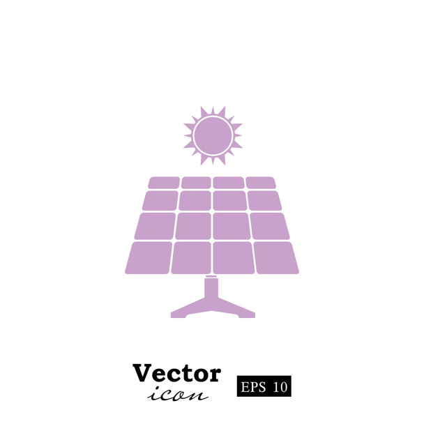 太陽電池パネルのアイコン - ベクター画像