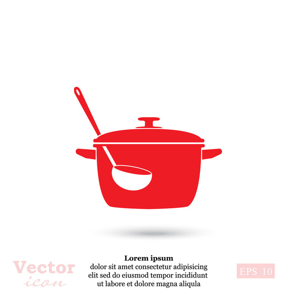 plaque de cuisson et icône louche
 - Vecteur, image