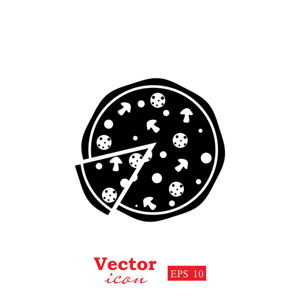 italian pizza icon - Vector, Image