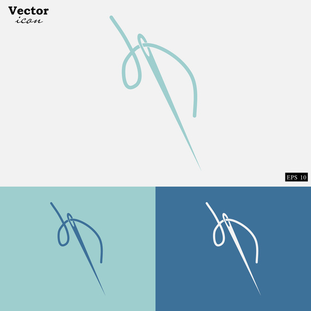 conjunto de iconos de aguja de coser
 - Vector, imagen