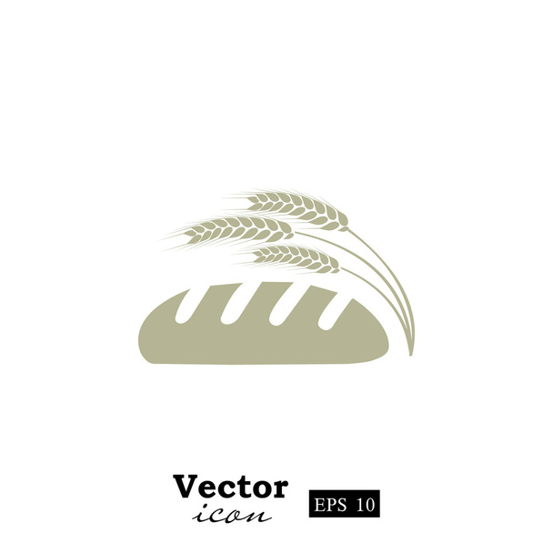 Kenyér és búza ikon - Vektor, kép