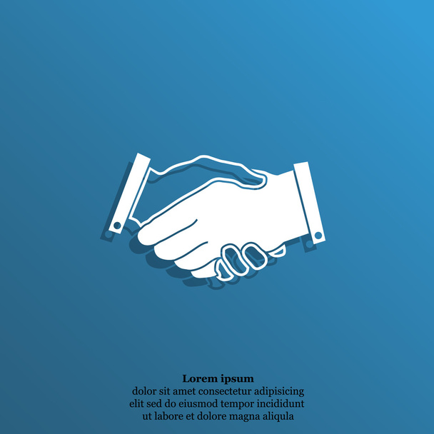 ikona business handshake - Vektor, obrázek