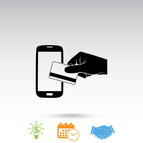 mobilní platby ikona - Vektor, obrázek