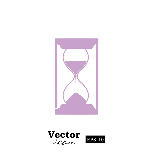 vidrio de arena, icono de reloj de arena
 - Vector, imagen