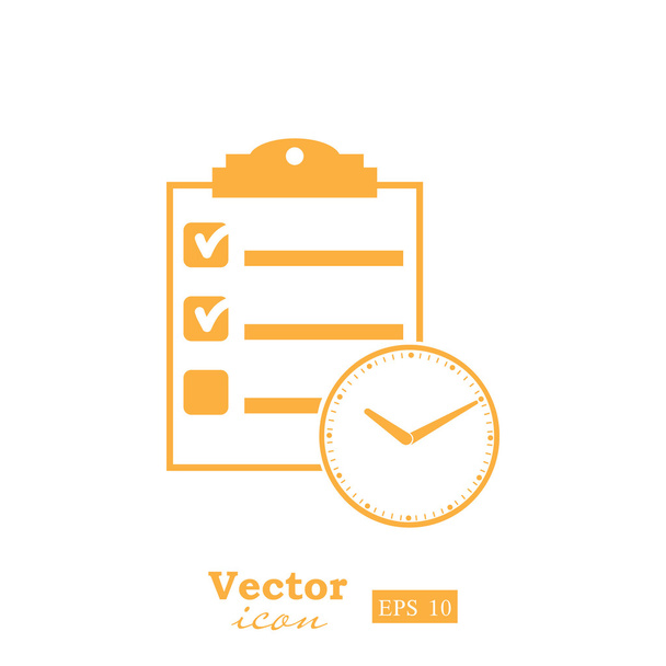 Zakelijke planning pictogram - Vector, afbeelding