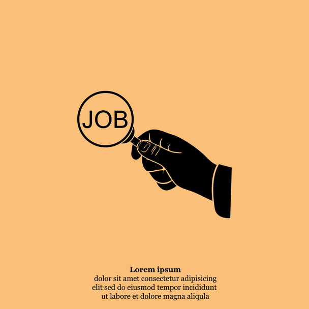 Ikona hledání zaměstnání - Vektor, obrázek