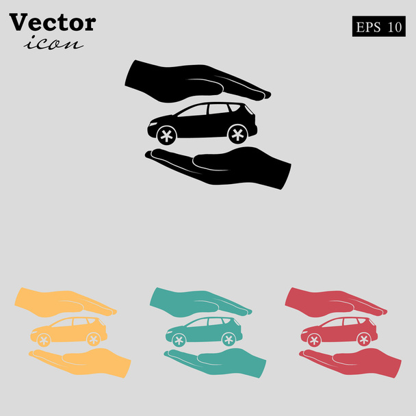 car insurance icon - Vector, Image
