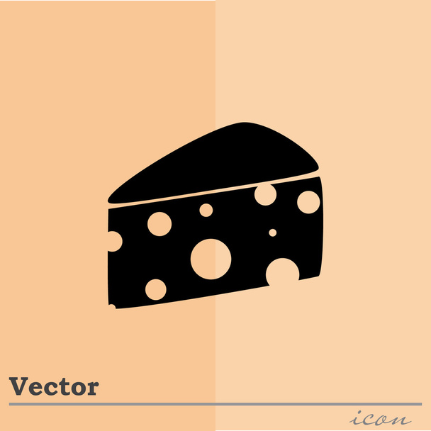 kawałek sera ikona - Wektor, obraz