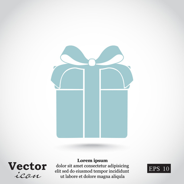 значок подарка - Вектор,изображение