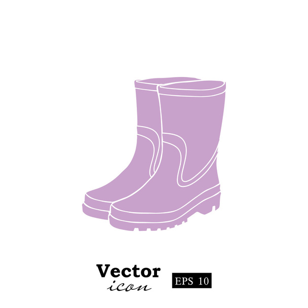 Holínky gumové ikona - Vektor, obrázek
