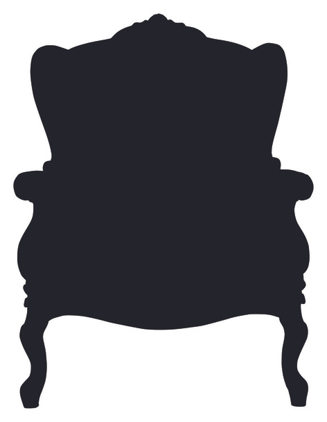 Silhouette della sedia classica
 - Vettoriali, immagini
