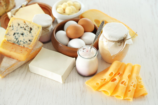Set of fresh dairy products  - Фото, изображение
