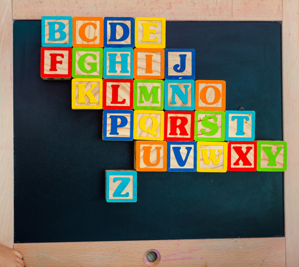 ξύλινα μπλοκ αλφάβητο - Φωτογραφία, εικόνα