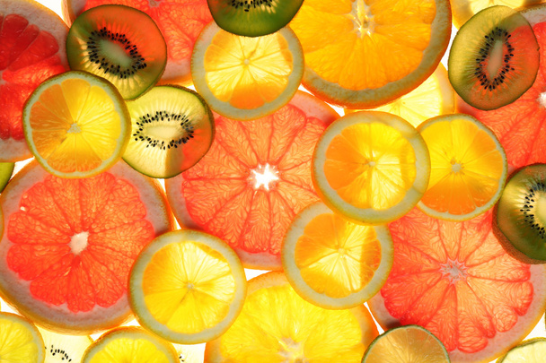 Fresh sliced citrus  - Foto, afbeelding