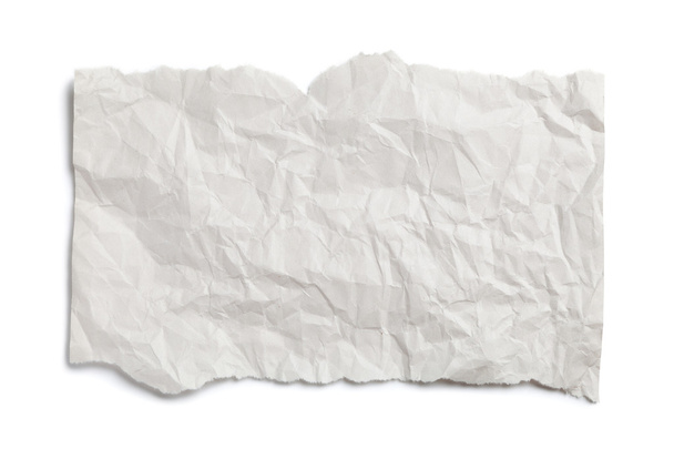 Crumpled white paper - Photo, Image