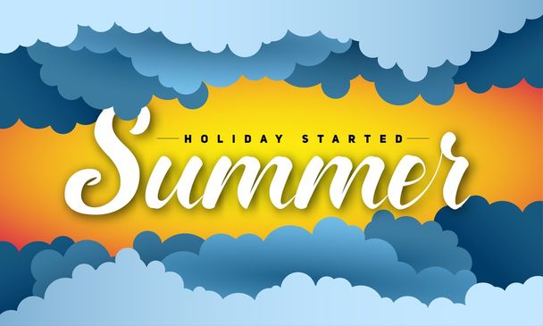summer holiday concept design - Vector, imagen