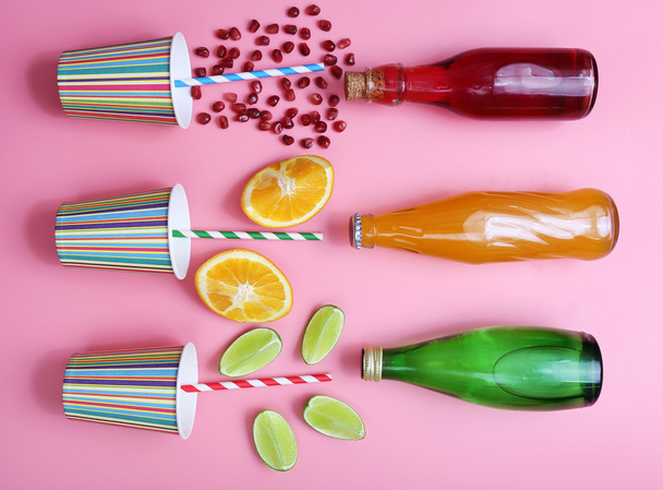 Different fruit drinks - Photo, image