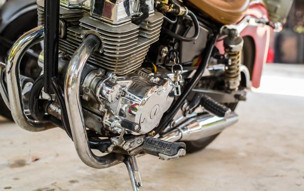 A part of motobike. - Foto, Bild